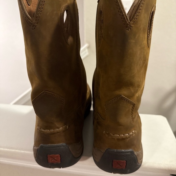 TWISTED X OUTDOOR 11" PULL-ON HIKER BOOT LEATHER MEN MHKB002 Size 12 - Picture 5 of 8